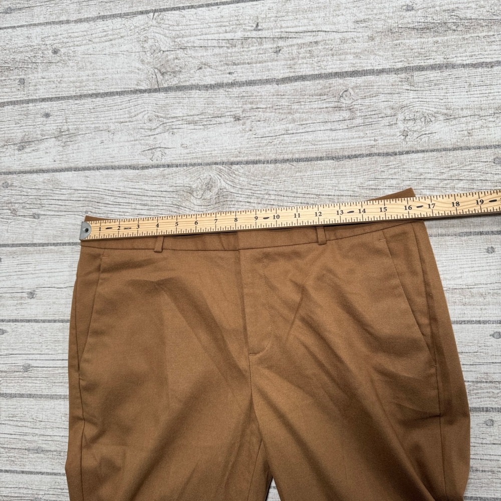 Banana Republic Dress Pants Women's 8 Brown Logan Straight Leg Workwear Trousers - Picture 4 of 8